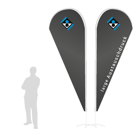 Beachflag Drop Austauschdruck | Large (350 cm) | beidseitig bedruckt