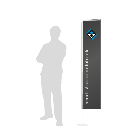 Beachflag Rechteck Austauschdruck | Small (200 cm) | einseitig bedruckt