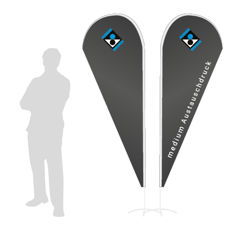 Beachflag Drop Austauschdruck | Medium (280 cm) | beidseitig bedruckt
