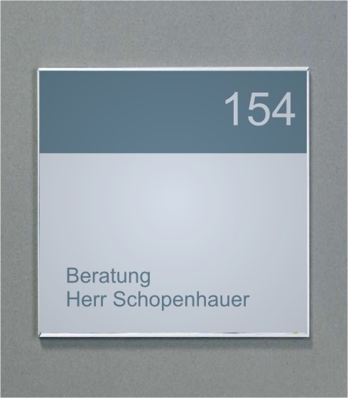 Wandschild | System Karlsruhe | 15 cm x 15 cm