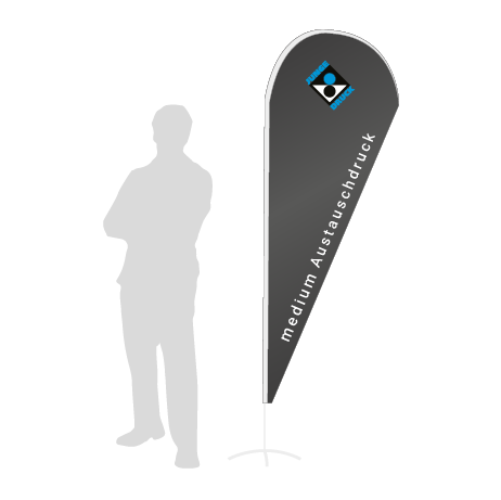 Beachflag Drop Austauschdruck | Medium (280 cm) | einseitig bedruckt