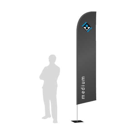 Beachflag Wind | Medium (320 cm) | einseitig bedruckt