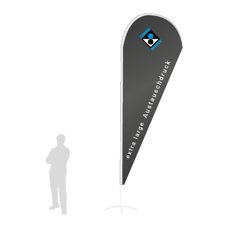 Beachflag Drop Austauschdruck | Extra Large (460 cm) | einseitig bedruckt
