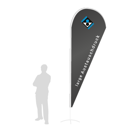 Beachflag Drop Austauschdruck | Large (350 cm) | einseitig bedruckt