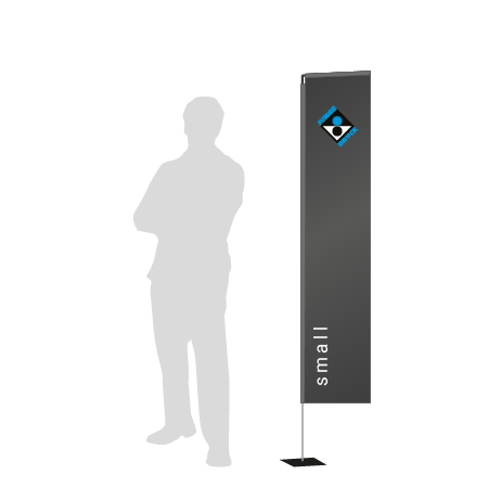 Beachflag Rechteck | Small (200 cm) | einseitig bedruckt