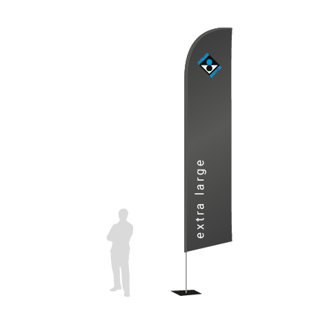 Beachflag Wind | Extra Large (490 cm) | einseitig bedruckt