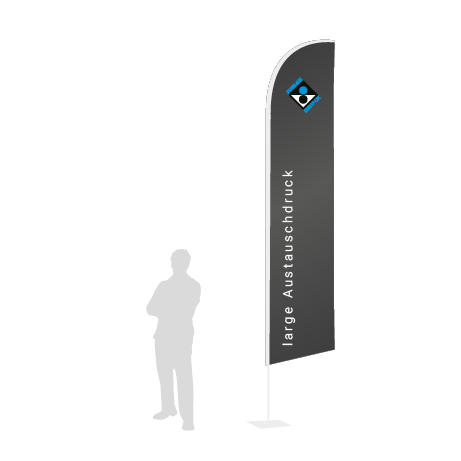 Beachflag Wind Austauschdruck | Large (400 cm) | einseitig bedruckt